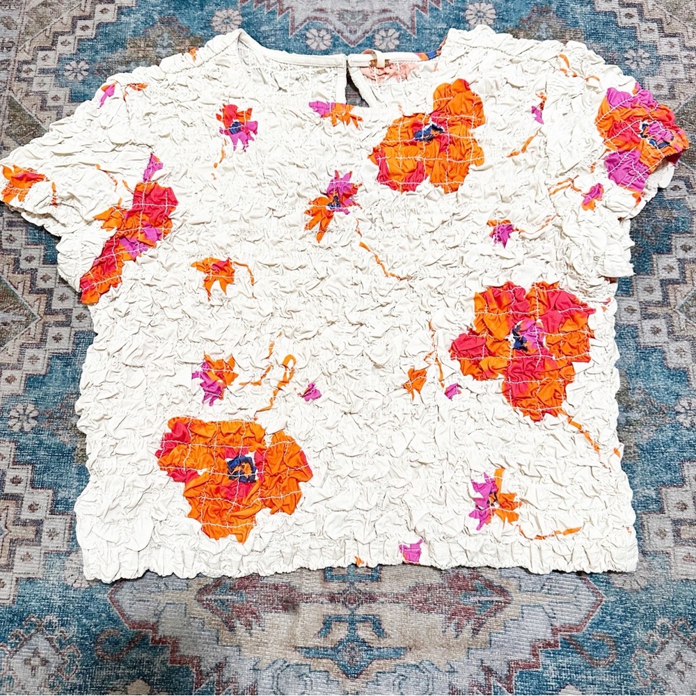 NWT Free People• Carino Printed crop top size XS - Picture 3 of 7